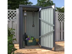 Pergart Gartenschränke|Gerätehaus Marburg 98 cm x 81 cm x 180 cm Anthrazit-Matt