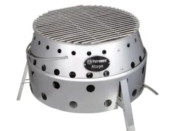 Petromax Holzkohlegrills|Atago rostfreier Stahl Silber Höhe 28 cm