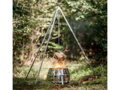 Petromax Holzkohlegrills|Atago rostfreier Stahl Silber Höhe 28 cm