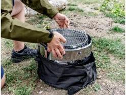 Petromax Holzkohlegrills|Atago rostfreier Stahl Silber Höhe 28 cm