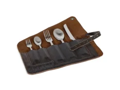 Bestecktasche TA-Cutlery1 Rindsleder Zusammenrollbar*Petromax Clearance