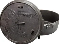 Petromax Campingzubehör|Grillzubehör|Dutch Oven FT6 Schwarz mit Standfüßen 5,5 l
