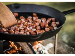 Feuerpfanne FP40-T Schwarz mit Stiel Gusseisen Ø 40 cm*Petromax New