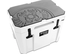 Haft-Auflage für Passiv-Kühlbox 25 l Grau Drachenemblem*Petromax Hot