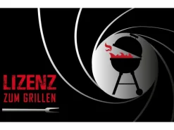 BBQ Grillmatte Lizenz zum Grillen Farbe 75 x 120 cm*Peyer Syntex Clearance