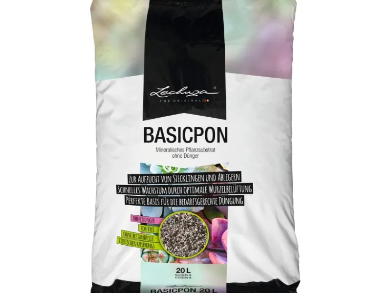 Lechuza Hydrokultur|Pflanzsubstrat ® Basicpon 20 Liter für sensible Pflanzen