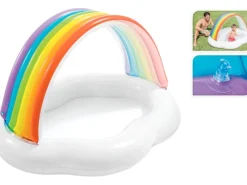 Kinder Kinder-Gartengeräte|Wasserspielzeug|Planschbecken mit Regenbogen (LxB) 142 x 119 cm