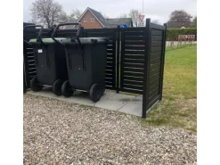 Holz Mülltonnenverkleidung Lund 245 cm x 85 cm x 124 cm*Plus