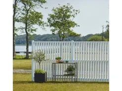 Holz Sichtschutzzaun Nagano Nadelholz Weiß 180 cm x 180 cm*Plus Hot