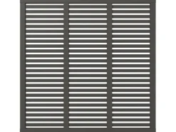 Plus Balkonsichtschutz|Holz Sichtschutzzaun Harmoni Nadelholz Umbragrau 180 cm x 180 cm