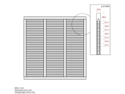 Plus Balkonsichtschutz|Holz Sichtschutzzaun Harmoni Nadelholz Umbragrau 180 cm x 180 cm