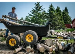 Anhänger Schubkarre TA1500 Schwarz 249 cm x 137 cm*Polar Sale