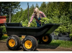 Anhänger Schubkarre TA1500 Schwarz 249 cm x 137 cm*Polar Sale