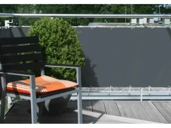 Floracord Balkonsichtschutz|Polyester Balkonumrandung 75 x 300 cm Anthrazit