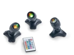 Teich- und Gartenbeleuchtung PondoStar LED RGBW Set 3*pontec Discount