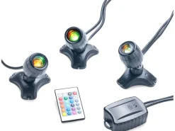 Teich- und Gartenbeleuchtung PondoStar LED RGBW Set 3*pontec Discount