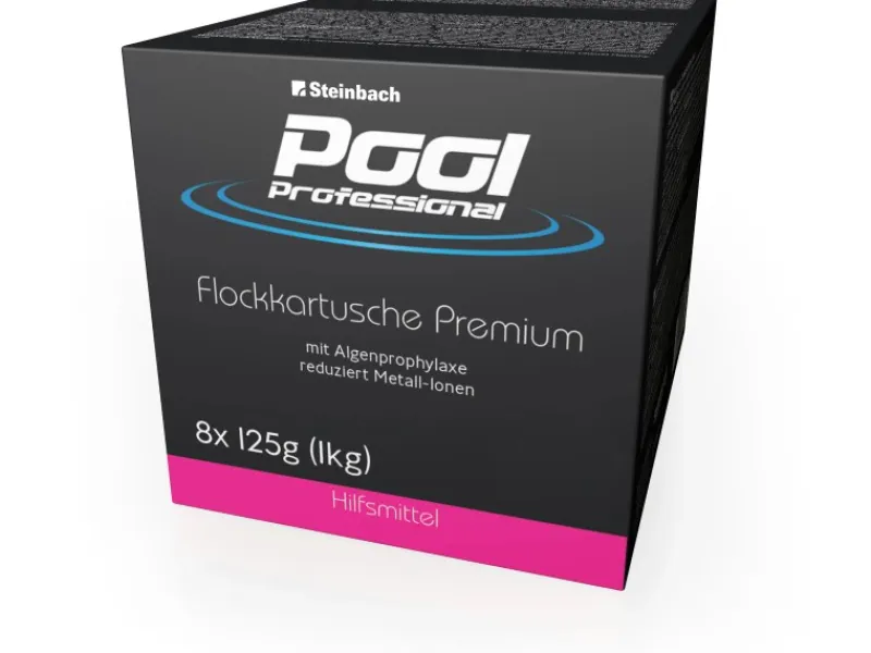 Poolpflege|Pool Professional Flockkartusche Premium 8 x 125g 1kg