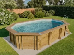 Holz Pool Bahamas Folie (0,6 mm) 436 x 336 x 119 cm*Poolcrew
