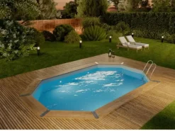 Holz Pool Bahamas Folie (0,6 mm) 436 x 336 x 119 cm*Poolcrew