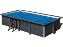 Poolcrew Pool Abdeckung|Sommerabdeckplane für WPC Pool Kreta