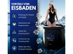 Arcdip Eisfass Eisbad Eistonne 70 x 80 cm Zum Eisbaden*Poolomio