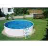 Poolomio Aufstellpools|Aufstellpool Stahlwand Blau Weiß 240 x 90 cm Ohne Skimmer