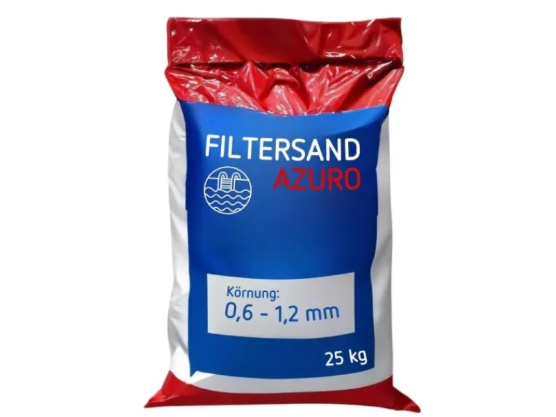 Filtersand für Sandfilteranlagen 25 kg, Körnung 0,6-1,2 mm*Poolomio