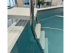 Poolleiter Edelstahl 3-stufig mit Handlauf bis 120 cm*Poolomio Clearance