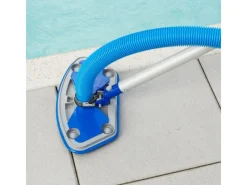 Poolomio Poolreinigung|Poolschlauch 32mm Blau mit Trennmuffen, 9,9 Meter