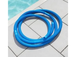 Poolomio Poolreinigung|Poolschlauch 32mm Blau mit Trennmuffen, 9,9 Meter