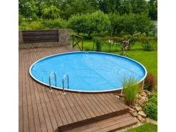 Poolomio Pool Abdeckung|Solarplane Solarfolie 400 my rechteckig 700 x 400 cm