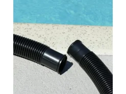 Poolomio Poolreinigung|Solarschlauch 32mm Schwarz mit Trennmuffen, 12 Meter