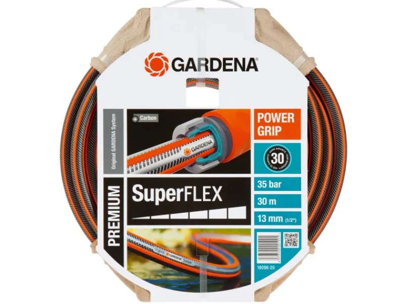 Gardena Gartenschläuche|Premium SuperFlex Schlauch 13 mm (1/2") 30 m ohne Systemteile