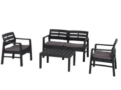 Progarden Lounge-Set Java 4-teilig Anthrazit* Clearance