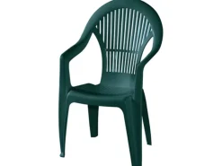 Gartenstühle|Balkonmöbel|Progarden Stapelsessel Vega Grün 39 cm x 41 cm x 101 cm