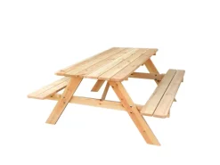 Promadino Bierzeltgarnituren|Bierbank Babylon Kiefer Natur (BxTxH) 177 cm x 155 cm x 74 cm