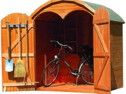 Geräteschrank Roma Max 2türig Kiefernholz (BxTxH) 195 x 148 x 211 cm*Promadino New