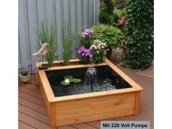 Hochteich mit Pflanzzone inkl. Pumpe (LxBxH) 146 x 127 x 40 cm*Promadino Hot