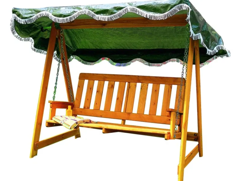 Promadino Hollywoodschaukeln|Hollywoodschaukel mit grünem Dach