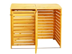 Promadino Mülltonnenboxen|Mülltonnenbox Vario III Kiefernholz 122 cm x 148 cm x 92 Honigfarben