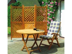 Promadino Weitere Gartenmöbel|Paravent Brüssel 3-teilig (LxBxH) 180 cm x 4 cm x 180 cm