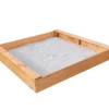 Promadino Gartenspielgeräte|Sandkasten "Multi" Basis Kiefernholz (BxTxH) 140 cm x 140 cm x 22 cm