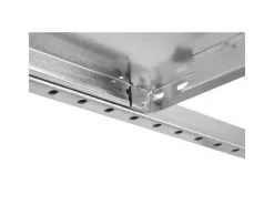 PROREGAL Sportgeräte|Eckregal  Stecksystem T-Profil HxBxT 200 x 130 x 50 cm 5 Ebenen Traglast 124 kg