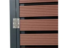 PROREGAL Weitere Ordnungssysteme Für Den Garten|3er Mülltonnenverkleidung Mit Pflanzkasten HxBxT 124x200x84 cm Walnuss-Holzoptik Mülltonne WPC Edelstahl 107kg