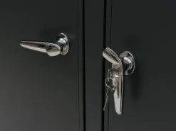 PROREGAL Weitere Ordnungssysteme Für Den Garten|3er-Mülltonnenverkleidung Mit Deckel HxBxT 122x200x84 cm Anthrazit Holzoptik Dunkel Mülltonne 83kg