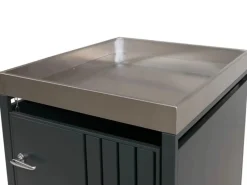 PROREGAL Weitere Ordnungssysteme Für Den Garten|1er-Mülltonnenverkleidung Mit Pflanzkasten HxBxT 125x68x84 cm Anthrazit Mülltonne 35kg