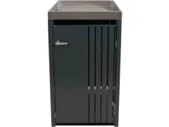 PROREGAL Weitere Ordnungssysteme Für Den Garten|1er-Mülltonnenverkleidung Mit Pflanzkasten HxBxT 125x68x84 cm Anthrazit Mülltonne 35kg