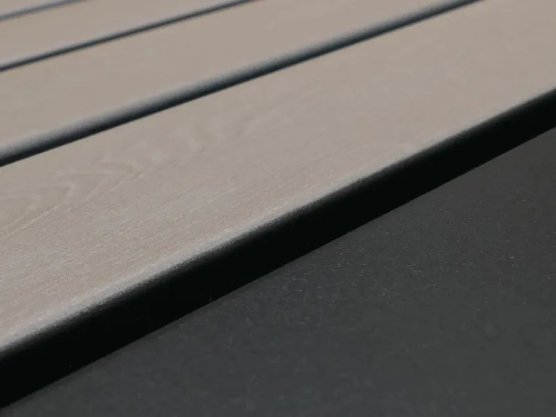 4er-Mülltonnenverkleidung Mit Pflanzkasten HxBxT 125x260x84 cm Anthrazit Holzoptik Hell Mülltonne 95kg*PROREGAL Clearance