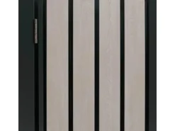 4er-Mülltonnenverkleidung Mit Pflanzkasten HxBxT 125x260x84 cm Anthrazit Holzoptik Hell Mülltonne 95kg*PROREGAL Clearance