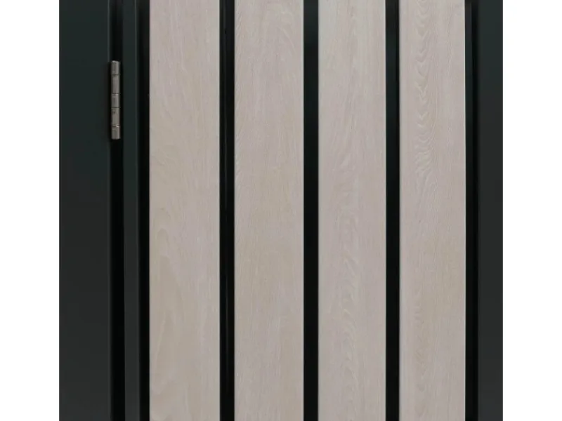 4er-Mülltonnenverkleidung Mit Pflanzkasten HxBxT 125x260x84 cm Anthrazit Holzoptik Hell Mülltonne 95kg*PROREGAL Clearance